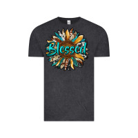 Vintage Black blessed sunflower Vintage Tee - RanaPortraitStore