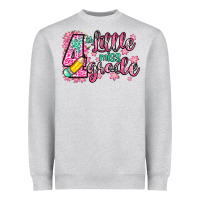 Heather Grey little miss 4th grade Heavyweight Sweatshirt - Zillion Design Studio