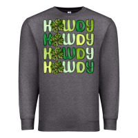 Charcoal Heather howdy st patrick s day Premium Sweatshirt - MaliasSmallBusiness