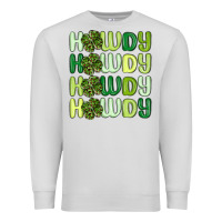 Dove Grey howdy st patrick s day Premium Sweatshirt - MaliasSmallBusiness