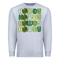 Heather Grey howdy st patrick s day Premium Sweatshirt - MaliasSmallBusiness
