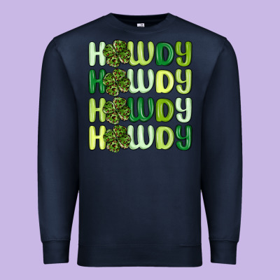 Howdy St Patrick S Day Premium Sweatshirt Designed By Maliassmallbusiness