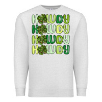 Oatmeal Heather howdy st patrick s day Premium Sweatshirt - MaliasSmallBusiness