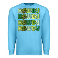 Ocean Blue howdy st patrick s day Premium Sweatshirt - MaliasSmallBusiness