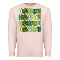 Pale Pink howdy st patrick s day Premium Sweatshirt - MaliasSmallBusiness