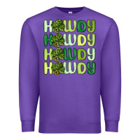 Purple howdy st patrick s day Premium Sweatshirt - MaliasSmallBusiness