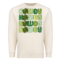 Sandshell howdy st patrick s day Premium Sweatshirt - MaliasSmallBusiness
