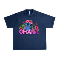 Navy ohana stitch Urban Heavy Tee - Zillion Design Studio