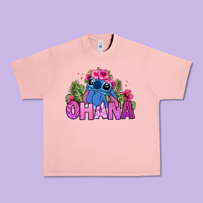 Ohana Stitch Urban Heavy Tee Designed By Zillion Design Studio