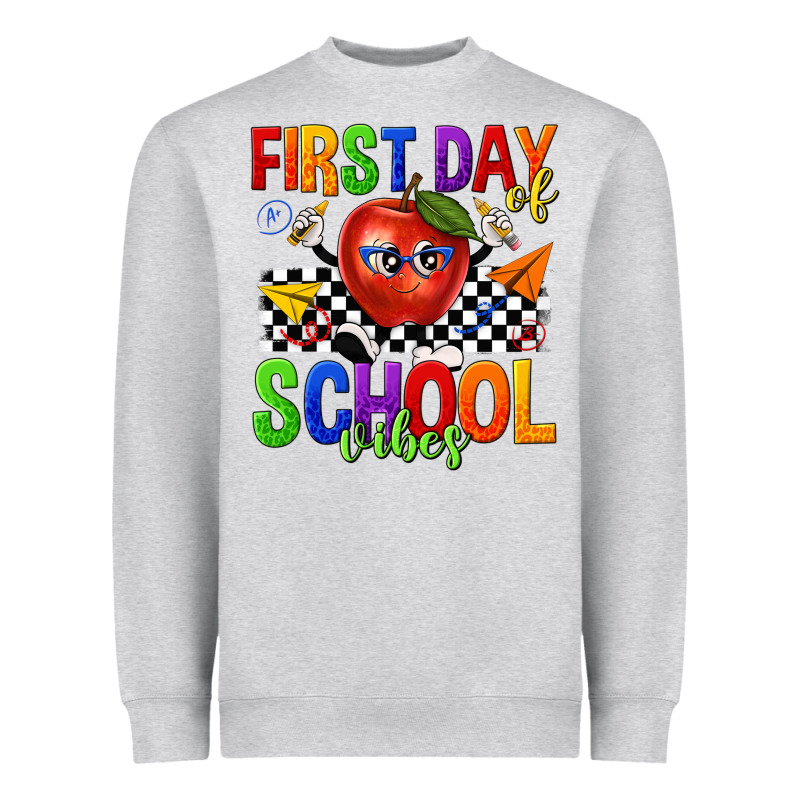 First Day Of School Vibes Heavyweight Sweatshirt by texasbilliewilder | Teevron