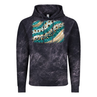 Cloud Black turquoise glitter background Vintage Hoodie - JahusDesignShop