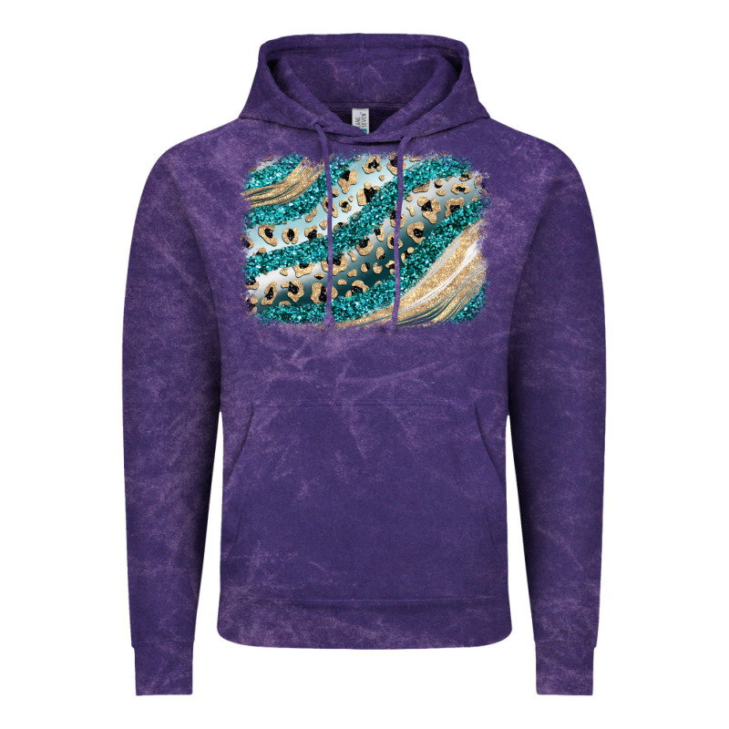 Turquoise Glitter Background Vintage Hoodie by JahusDesignShop | Teevron