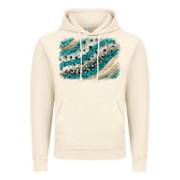 Vintage Artic turquoise glitter background Vintage Hoodie - JahusDesignShop