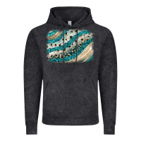 Vintage Black turquoise glitter background Vintage Hoodie - JahusDesignShop