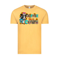 Vintage Mustard coffee then cows Vintage Tee - Zillion Design Studio