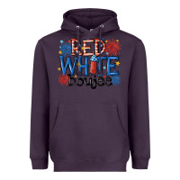Plum red white boujee Heavyweight Hoodie - MaliasSmallBusiness
