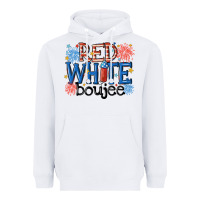 White red white boujee Heavyweight Hoodie - MaliasSmallBusiness