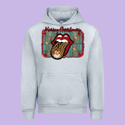 Merry Christmas Lips Santa Urban Hoodie Designed By Bettercallsaul