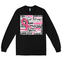 Black breast cancer ribbon Long Sleeve Tee - JahusDesignShop
