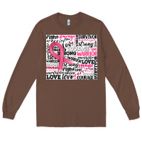 Chestnut breast cancer ribbon Long Sleeve Tee - JahusDesignShop