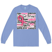 Colony Blue breast cancer ribbon Long Sleeve Tee - JahusDesignShop