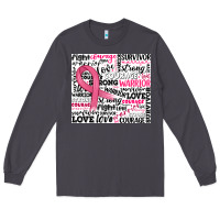 Smoke breast cancer ribbon Long Sleeve Tee - JahusDesignShop