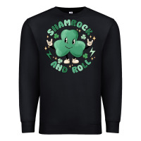 Black shamrock and roll Premium Sweatshirt - MaliasSmallBusiness