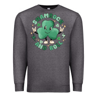Charcoal Heather shamrock and roll Premium Sweatshirt - MaliasSmallBusiness