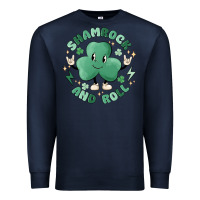 Navy shamrock and roll Premium Sweatshirt - MaliasSmallBusiness