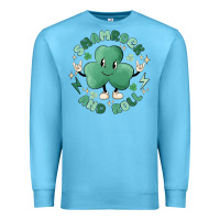 Ocean Blue shamrock and roll Premium Sweatshirt - MaliasSmallBusiness