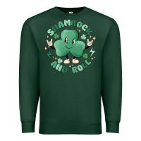 Sports Green shamrock and roll Premium Sweatshirt - MaliasSmallBusiness