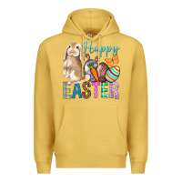 Antique Gold Happy Easter Bunny Premium Hoodie - BundleAndBundleShop