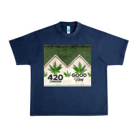 Navy 420 somewhere good vibes weed tumbler2 Urban Heavy Tee - CTS Tumbler Store