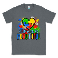 Charcoal Heather different is beautiful Classic Tee - JahusDesignShop