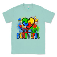 Seafoam different is beautiful Classic Tee - JahusDesignShop