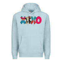 Blue Mist xoxo holstein cow Premium Hoodie - AdoDesignShop
