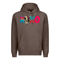 Coffee xoxo holstein cow Premium Hoodie - AdoDesignShop