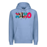 Colony Blue xoxo holstein cow Premium Hoodie - AdoDesignShop