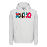 Dove Grey xoxo holstein cow Premium Hoodie - AdoDesignShop