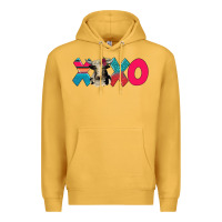 Mustard xoxo holstein cow Premium Hoodie - AdoDesignShop