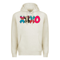 Oatmeal Heather xoxo holstein cow Premium Hoodie - AdoDesignShop