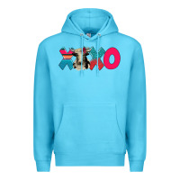 Ocean Blue xoxo holstein cow Premium Hoodie - AdoDesignShop