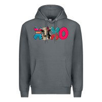 Rock xoxo holstein cow Premium Hoodie - AdoDesignShop