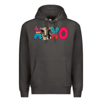 Smoke xoxo holstein cow Premium Hoodie - AdoDesignShop