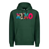 Sports Green xoxo holstein cow Premium Hoodie - AdoDesignShop