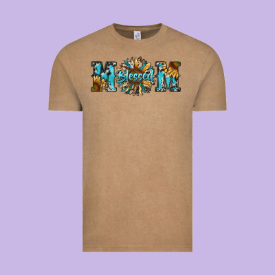 Blessed Mom Vintage Tee Designed By Ranaportraitstore