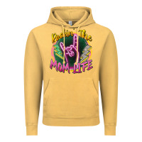 Vintage Mustard rockin' the mom life Vintage Hoodie - Zillion Design Studio
