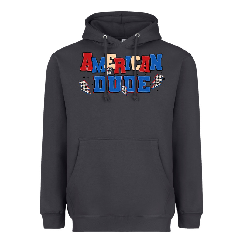American Dude Heavyweight Hoodie by MaliasSmallBusiness | Teevron