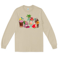 Mushroom summer coffee cups Long Sleeve Tee - AdoDesignShop