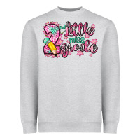 Heather Grey little miss 2nd grade Heavyweight Sweatshirt - Zillion Design Studio